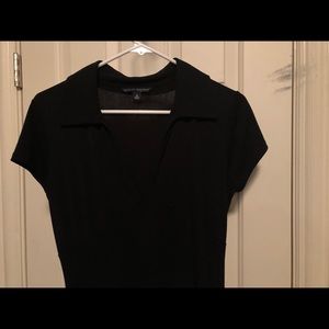 Banana republic black a-line dress.